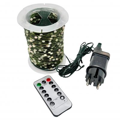 Гирлянда провол. 100м, 1000LED РОСА RGB LX-618 пульт IP44+