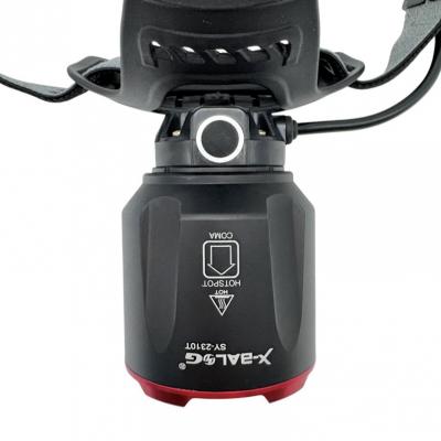 Фонарь налобный SY-2310T, Laser LED, ZOOM, 3*18650, Type-C