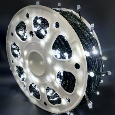 Гирлянда катушка, 100м, 480LED, 8mm, граненый, бел. LX-238