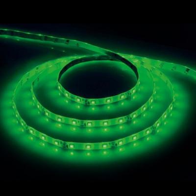 LED лента, 60SMD(2835)/m 4.8W/m 12V, IP65 5m, GREEN, LS604 /27675/