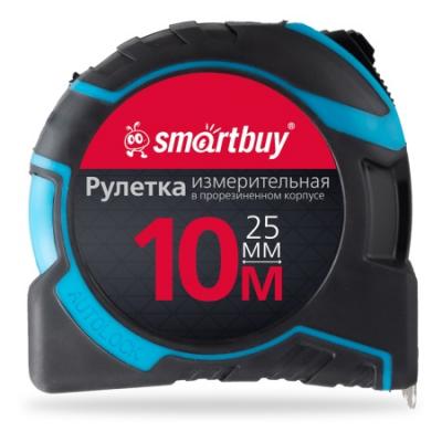 Рулетка SB (10м*25мм, прорезин., противоуд., усиленный зацеп) (SBT-MTP-1025P4)