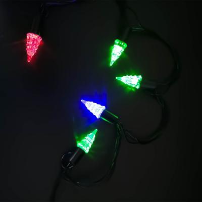 Гирлянда нитевая, 10м, 100LED, RGB, ель рифленая, Ч.П. /70
