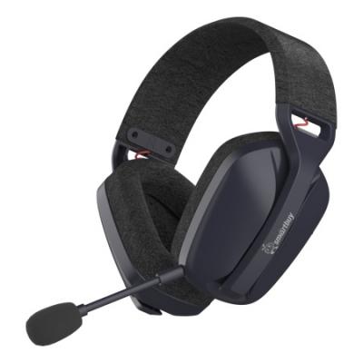 Игровая гарнитура Smartbuy DESTROYER 2, 2.4G, Bluetooth, 3.5mm AUX, Type-C, черный/синий (SBHG140)