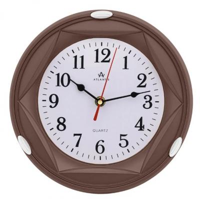 Часы настенные Atlantis TLD-6308 коричневый (brown)