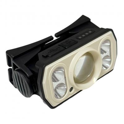 Фонарь налобный MH-210, 4*XPG LED+COB, встр. акб, Type-C
