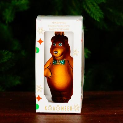 Игрушка ёлочная, 1шт. 12см. Мишка /ФУ-506/18/3