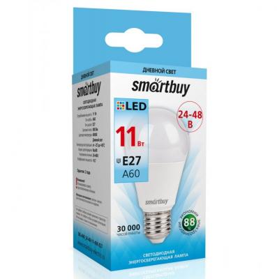 LED лампа A60/11W/4000/E27, Smartbuy, 24-48V (SBL-A60_24-48-11-40K-E27)