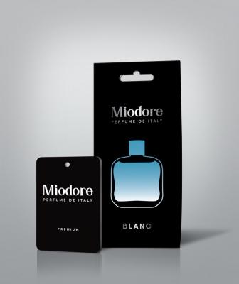 Ароматизатор картонный MIODORE Blanc (по мотивам Eau de Lacoste L.12.12: Blanc (Lacoste))
