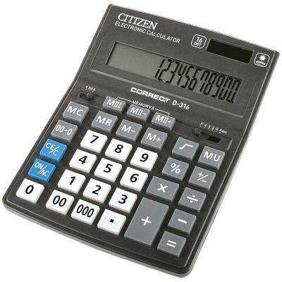 Калькулятор CITIZEN BUSINESSLINE CDB1601, 16-разр., настольный