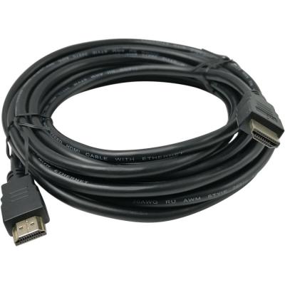 Шнур HDMI-HDMI 5,0м (пластик-золото) D6,0мм /56-009