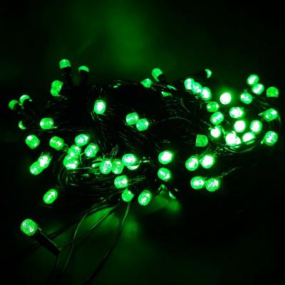 Гирлянда нитевая уличная, 20м, 120LED, 8мм зел. Ч.П. LX-273