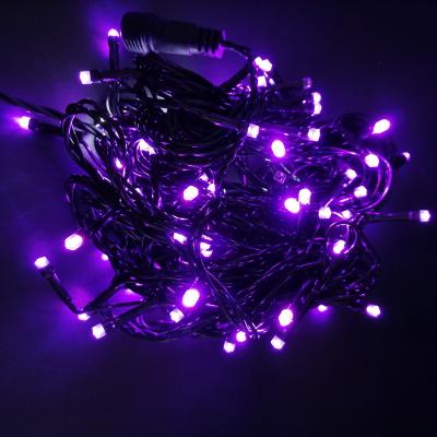 Гирлянда нитевая уличная, 10м, 80LED, фиол./2 LED мерц, Ч.П. LX-219
