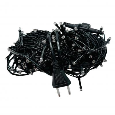 Гирлянда нитевая уличная, 20м, 160LED, сирен. ./2 LED мерц, Ч.П. LX-506