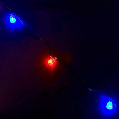 Гирлянда нитевая, 8м, 40led, LX-573 RGB, цветы