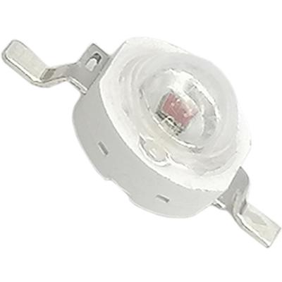 Светодиод 3W красный (Uпит=2,2-2,4V, d-8mm, h-5.5mm) 