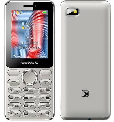 Мобильный телефон teXet TM-212 металл, серый