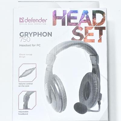 Наушники DEFENDER Gryphon HN-750 компьютерная гарнитура, черный