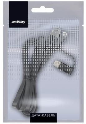 Кабель 2 в 1 USB -  micro USB+Type C, 1,2м, Smartbuy, черный (iK-412 black)