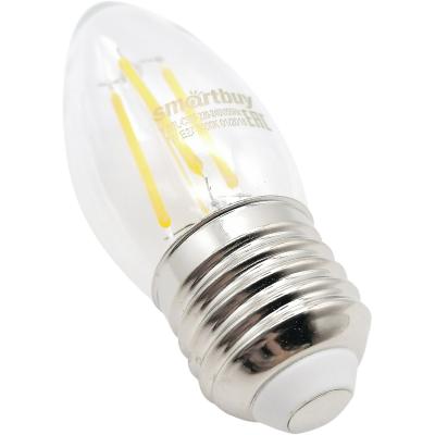 LED лампа FIL C37F/7W/3000/E27, Smartbuy***