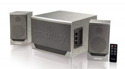 Колонки 2.1 SmartBuy® GOLIATH, 50Вт, MP3, Bluetooth, FM, пульт ДУ, серый (арт.SBS-520)