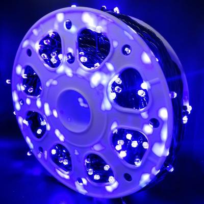 Гирлянда катушка, 50м, 240LED, 8mm, граненый, син. LX-145