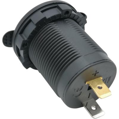 Гнездо прикуривателя 12-24V, синяя подсветка, CH21/AC15