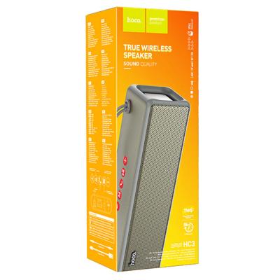 Активная колонка HOCO HC3 (FM/USB/microSD/BT/TWS), серый
