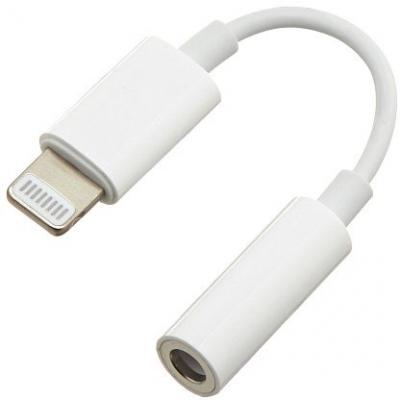 Переходник Lightning - 3.5 mm jack (F), Gembird CCA-LM3.5F-01-W, белый