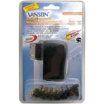 Блок питания VANSON SMP-2000A EP7 (2000 mA, цифр. кам. и т.п.,)