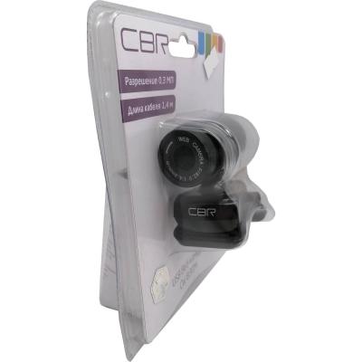 Web камера CBR CW-830M черная, универсальное крепление, микрофон