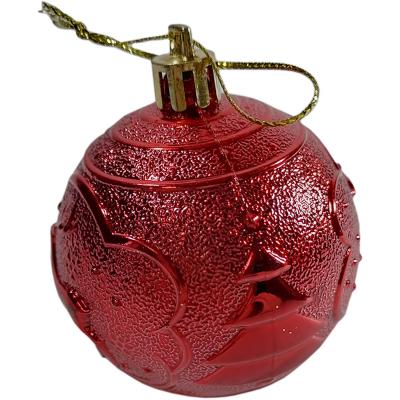 Игрушка ёлочная набор, 6см; 9161, уп.30шт.красн.