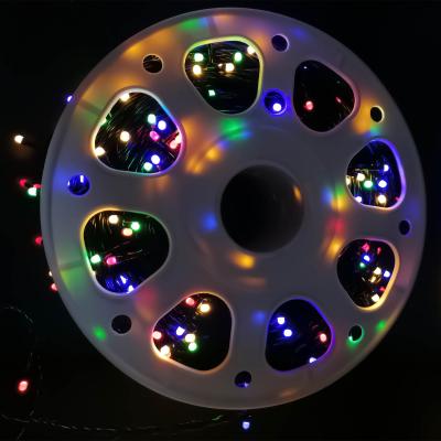 Гирлянда катушка, 100м, 480LED, 8mm, матовый, RGB, LX-93