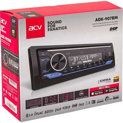 Автомагнитола ACV ADX-907BM, DSP, Bluetooth, RGB