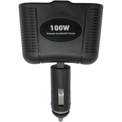 Разветвитель прикуривателя, 2 гнезда+1USB 1,2А, OLESSON 1646