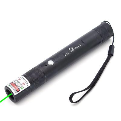 Лазерная указка Огонек OG-LDS24 (200 mW, зеленый луч, аккум, USB) черный