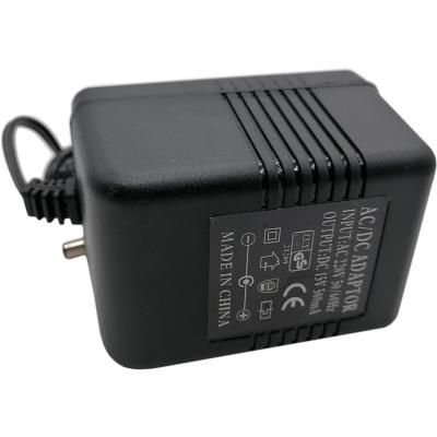 Блок питания трансформаторный 15,0V,  500mA, не стаб., вилка на блоке