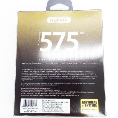 Наушники-гарнитура Remax RM-575 PRO Metall, золотой