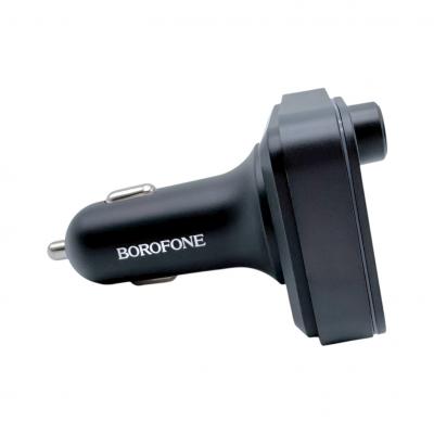 FM модулятор Borofone BC61 Ocean, Bluetooth 5.4, 2USB+USB-C 30W, черный 