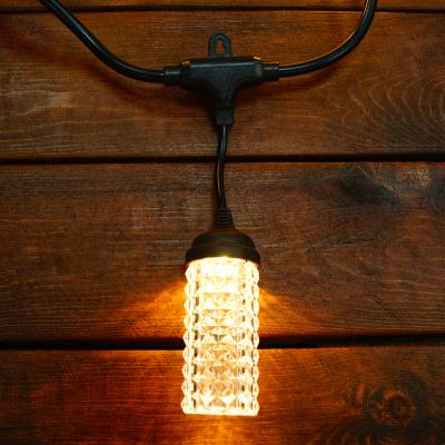 Гирлянда белт-лайт, уличная, 5м, 10LED, Цилиндр резн. т.белый LX-482