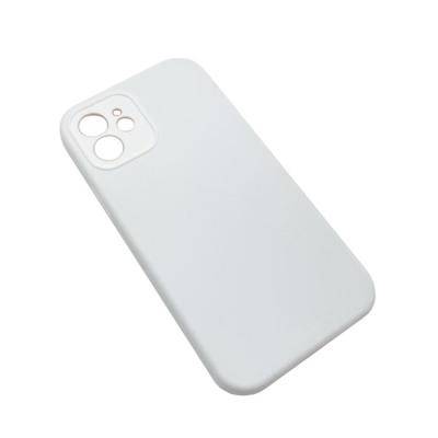 Чехол-накладка iPhone 12/12 PRO, TPU Soft touch,с полным покрытием, лого, белый /BL/