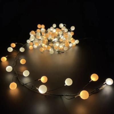 Гирлянда нитевая, 2м, 80LED, т.бел. таймер, З.П. Luca Berry Light /85412/**