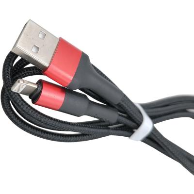 Кабель USB - Lightning 8pin, 1,0м, HOCO X26 Xpress, черный/красный