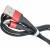 Кабель USB - Lightning 8pin, 1,0м, HOCO X26 Xpress, черный/красный