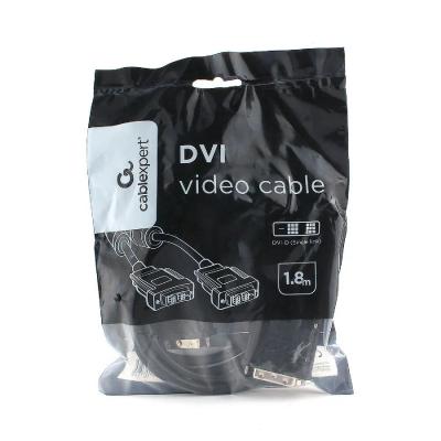 Шнур DVI-DVI 1,8м Cablexpert CC-DVI-BK-6, 19M/19M, черный