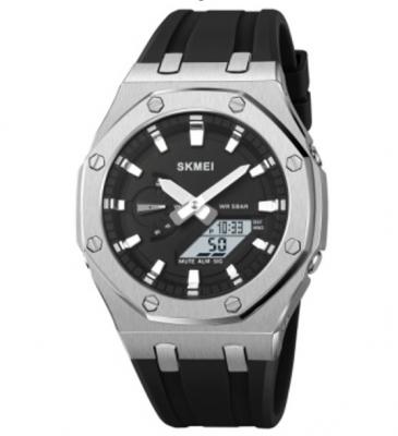 Часы наручные Skmei 2243 серебро-черный (silver-black)