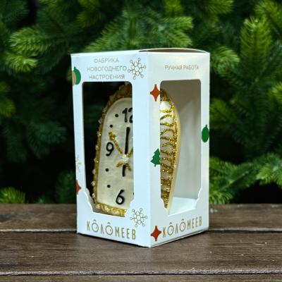 Игрушка ёлочная, 1шт. 10,5см. Часики /ФУ-766