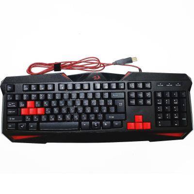 Клавиатура игровая REDRAGON Xenica,  проводная, USB, лазерн.гравировка, черный