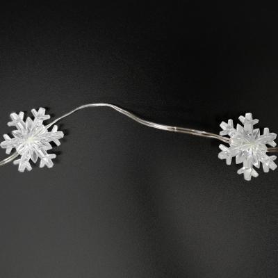 Гирлянда нитевая, 10м, 80LED, Снежинки бел. П.П. LX-373