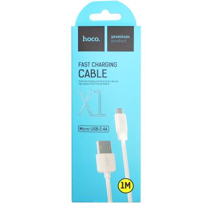 Кабель USB - micro USB, 1,0м, HOCO X1 Series, белый