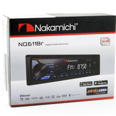 Автомагнитола Nakamichi NQ611BR 1DIN,Bluetooth, 4*50Вт